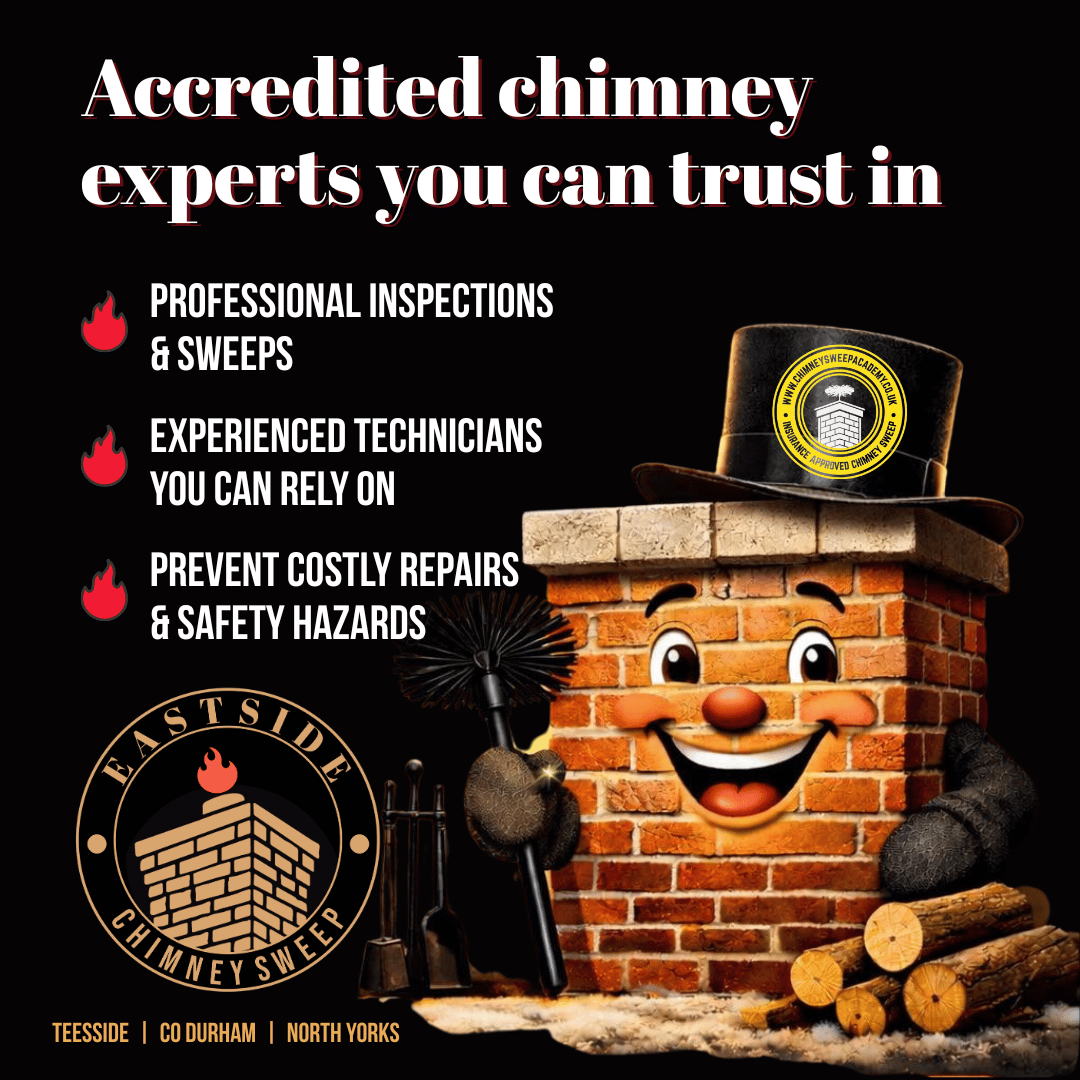 Contact Us Accredited chimney experts Eastside Sweep Teesside